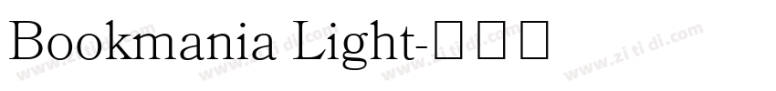 Bookmania Light字体转换